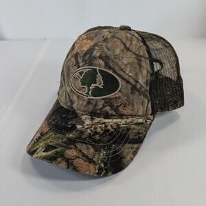Mossy Oak Embroidered Adjustable Mesh Strapback Cap Hat Camouflage OSFM Outdoor